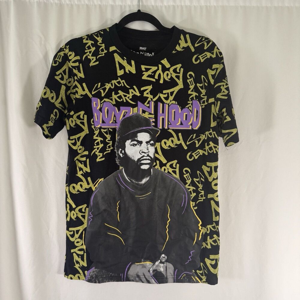 Boyz n the Hood Mad Engine Shirt Men's Small Black Short Sleeve Crew Neck